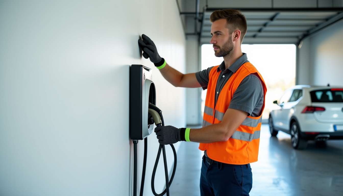 Technicien IRVE en train d