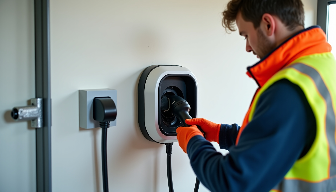 Technicien IRVE en train d