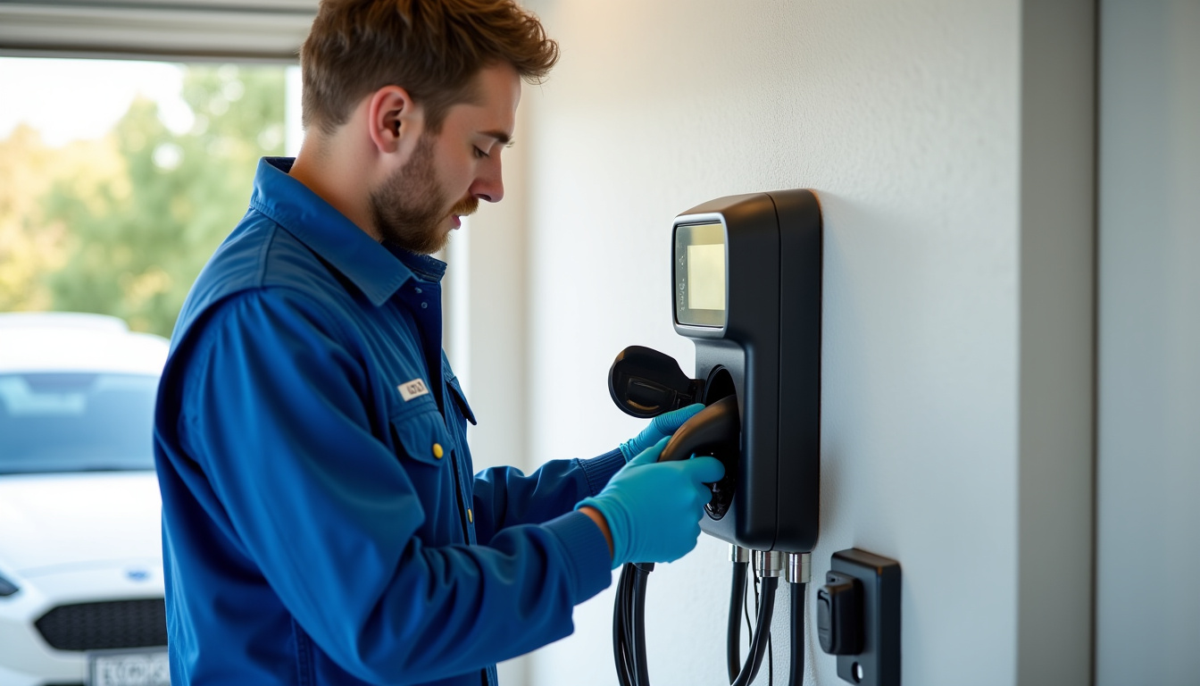 Technicien IRVE en train d