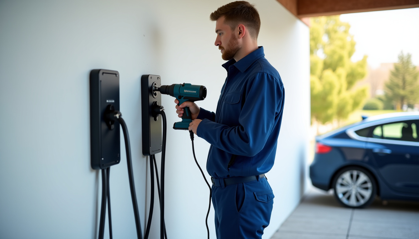 Technicien IRVE en train d