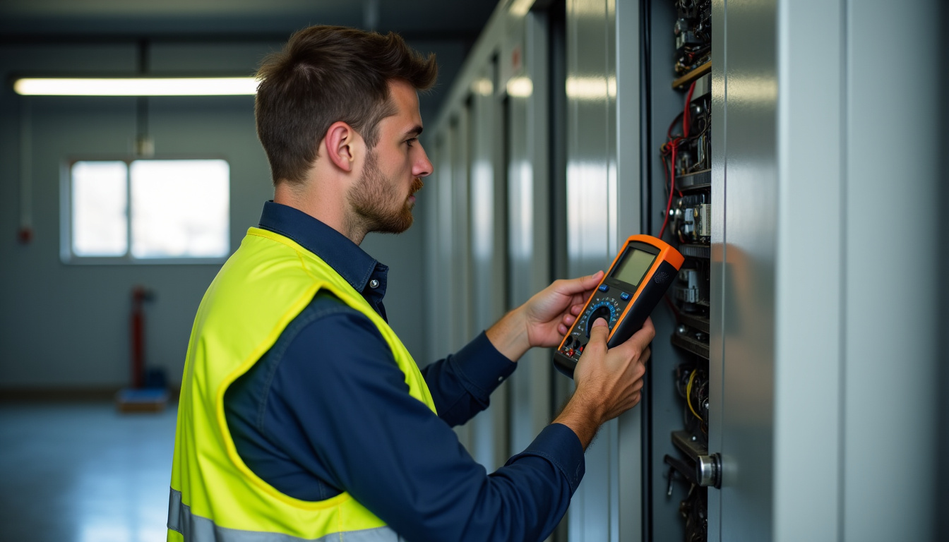 Un installateur certifié IRVE effectue un diagnostic électrique avant l