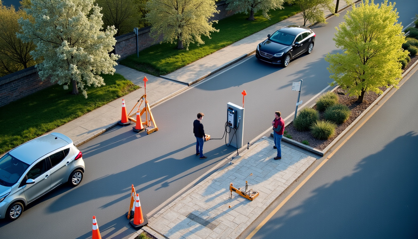 Vue aérienne du chantier d