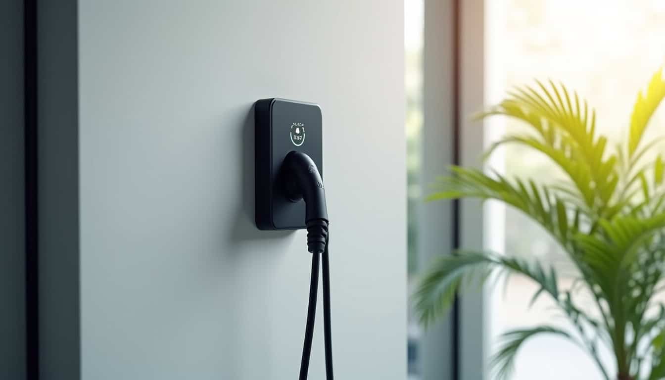 Borne de recharge électrique avec système de contrôle d