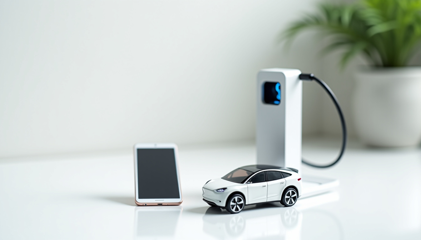 Borne de recharge électrique connectée avec application mobile à La Fare-les-Oliviers