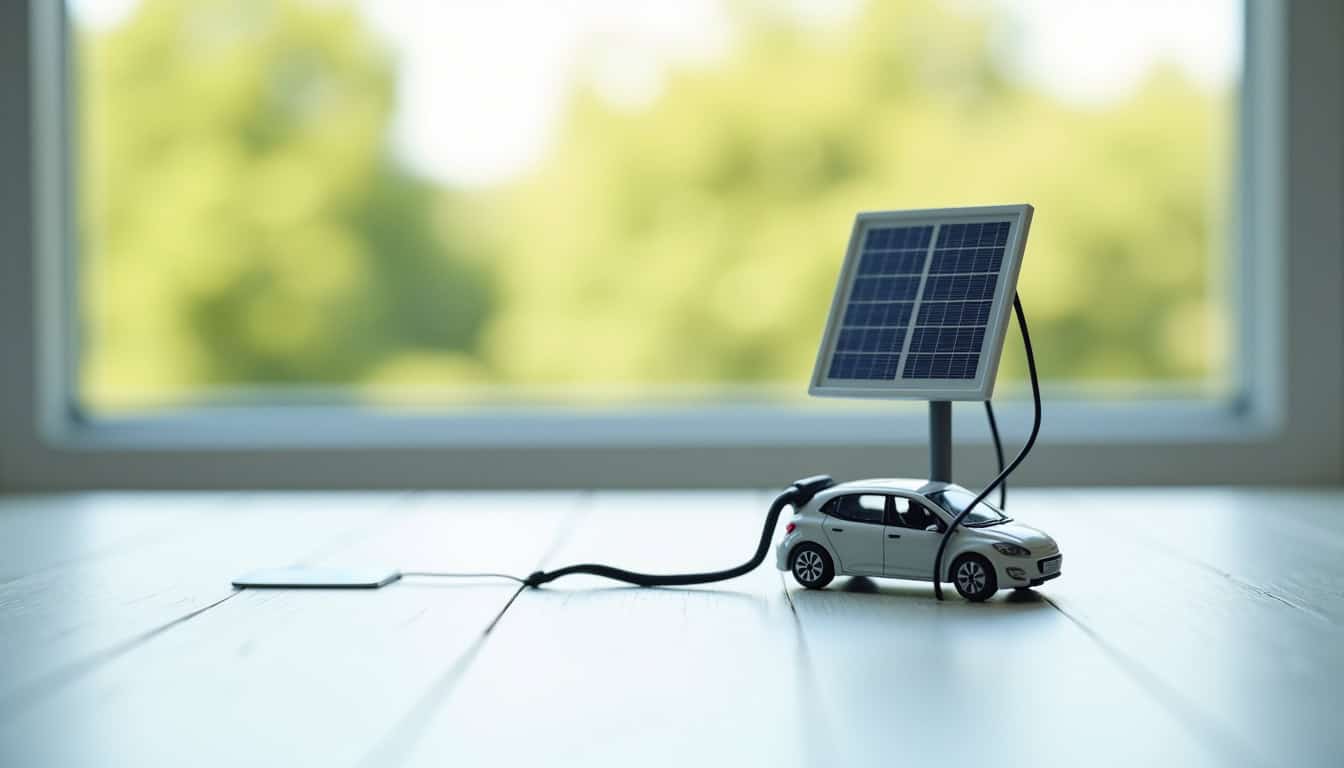 Borne de recharge électrique fonctionnant grâce à des panneaux solaires à Burbure