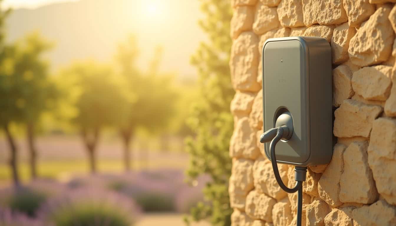 Borne de recharge électrique installée et fonctionnelle à Saint-Marcel-sur-Aude