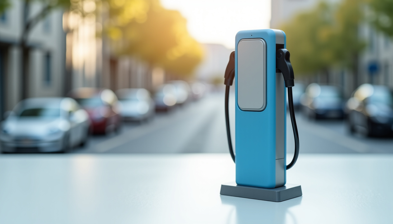 Borne de recharge électrique publique située Rue de l