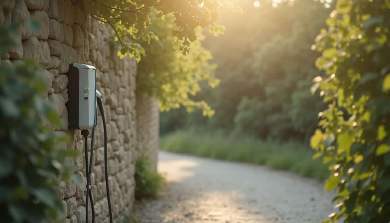 Borne de recharge installée à l