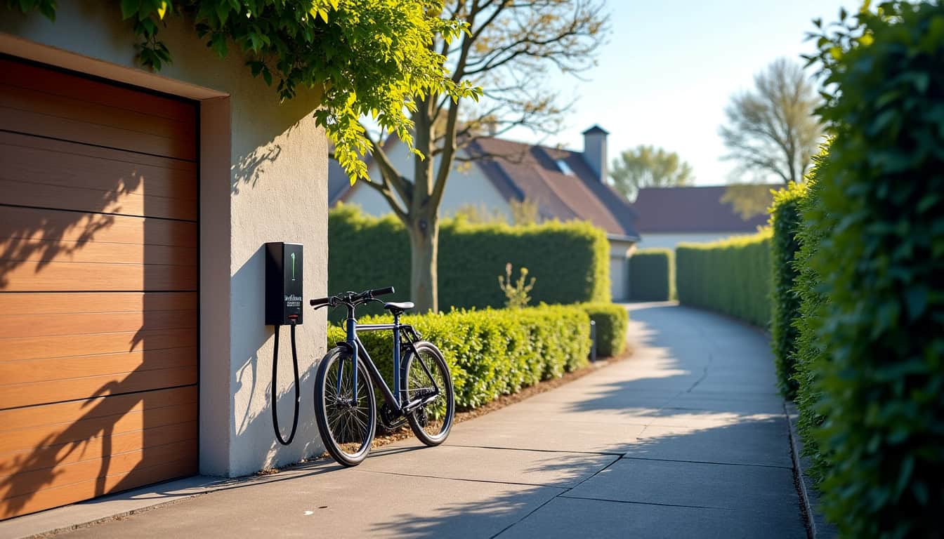 Borne de recharge installée à l
