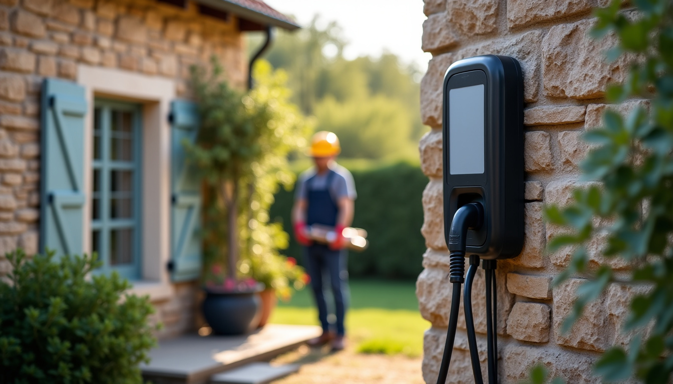 Borne de recharge installée à Morancé par un professionnel certifié IRVE