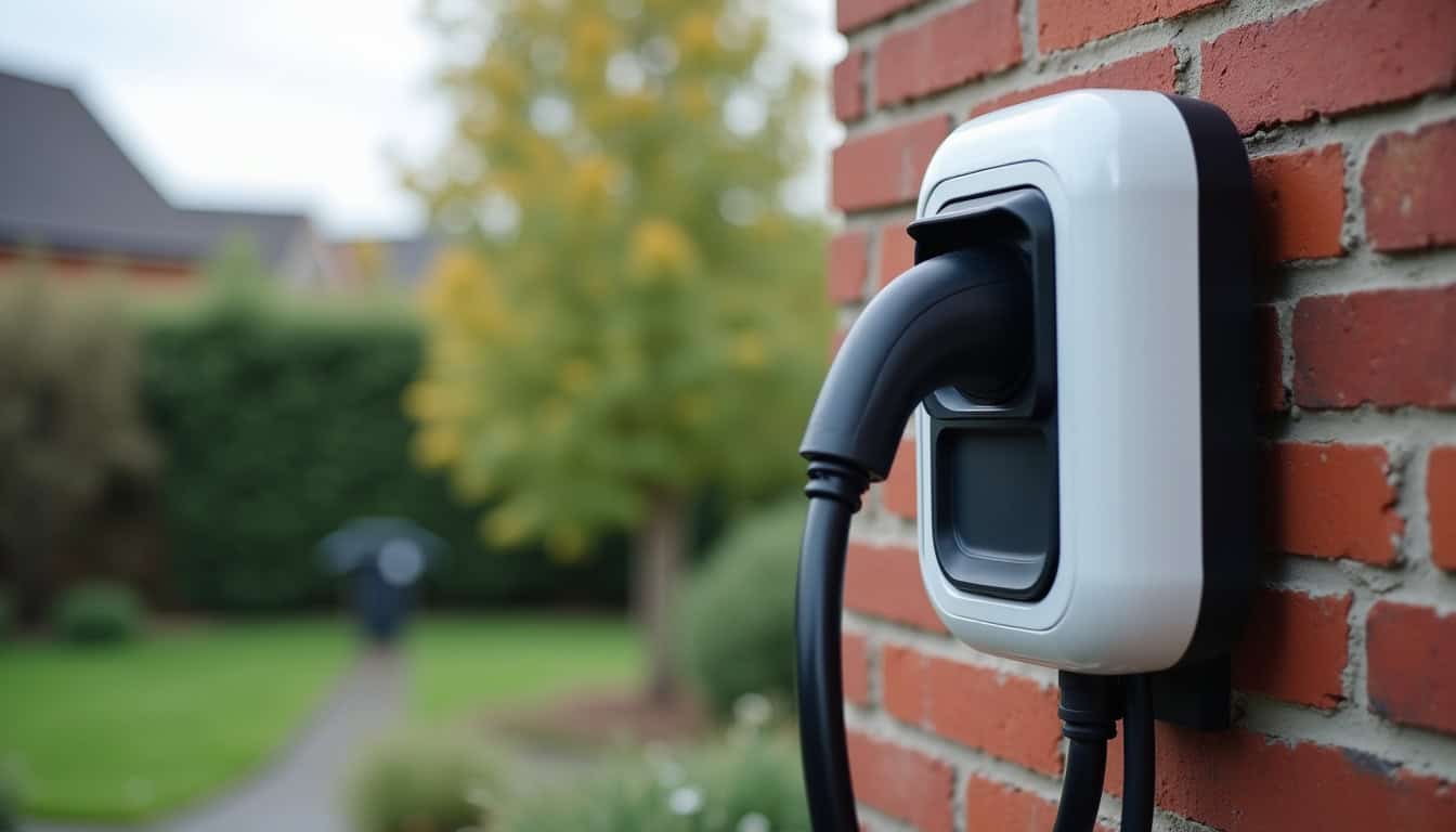 Borne de recharge installée à Saint-Vulbas près d