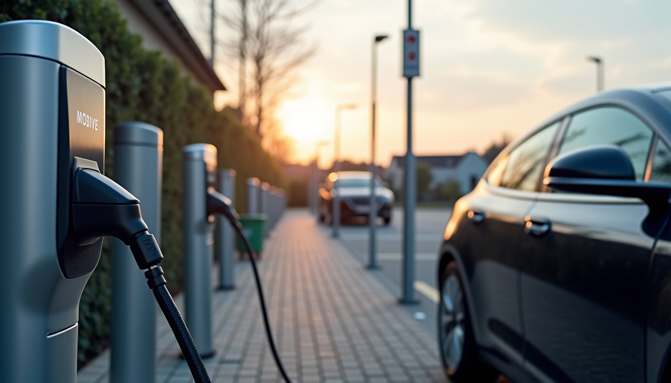 Borne de recharge MOBIVE située à l