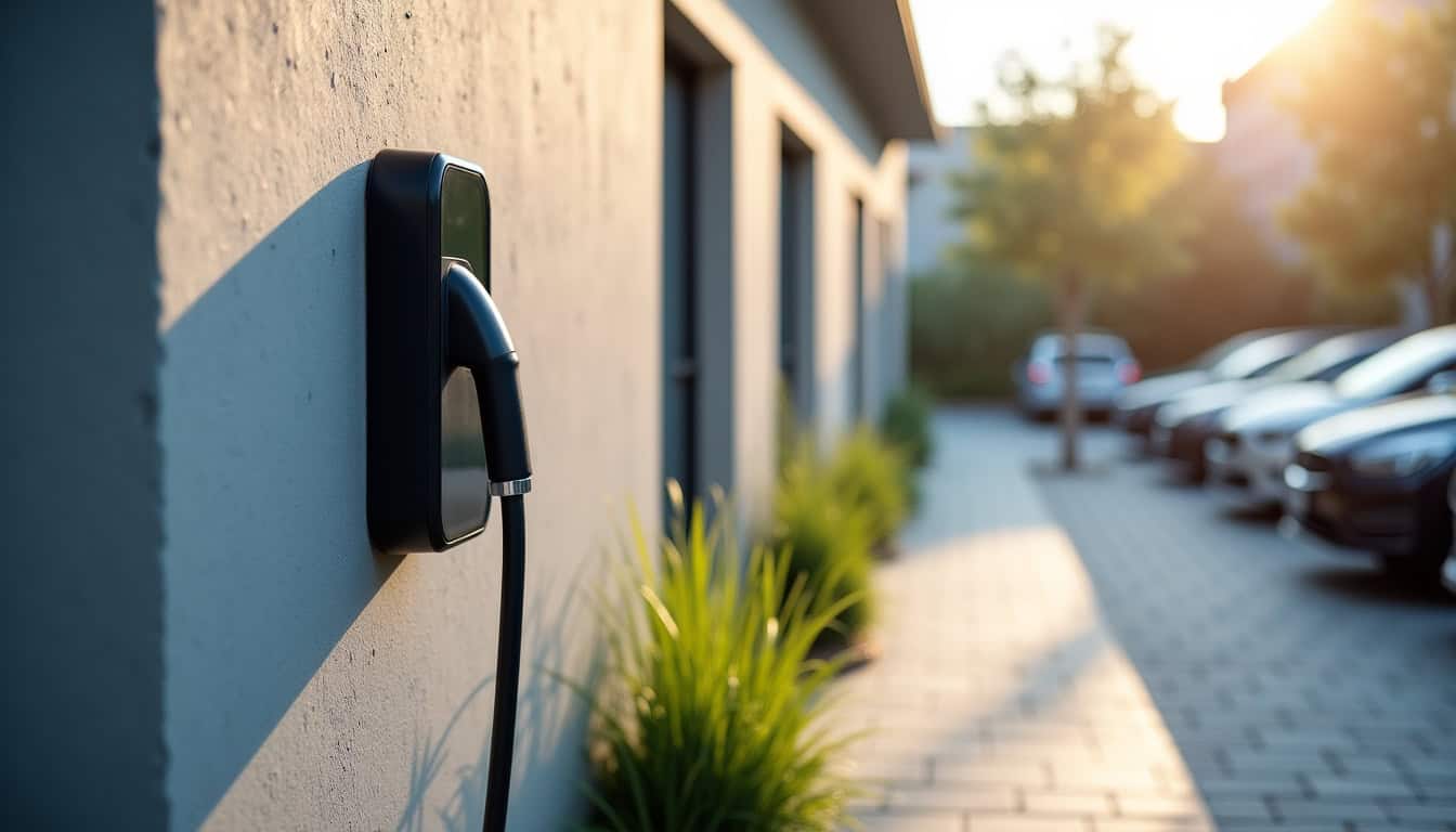 Borne de recharge partagée dans une copropriété à Lasalle