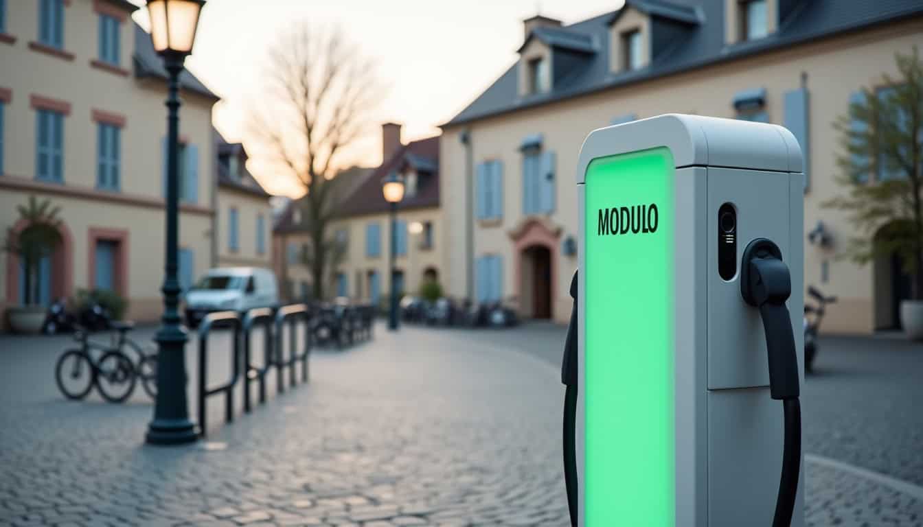 Borne de recharge publique MODULO Place Grand Cour à Asfeld