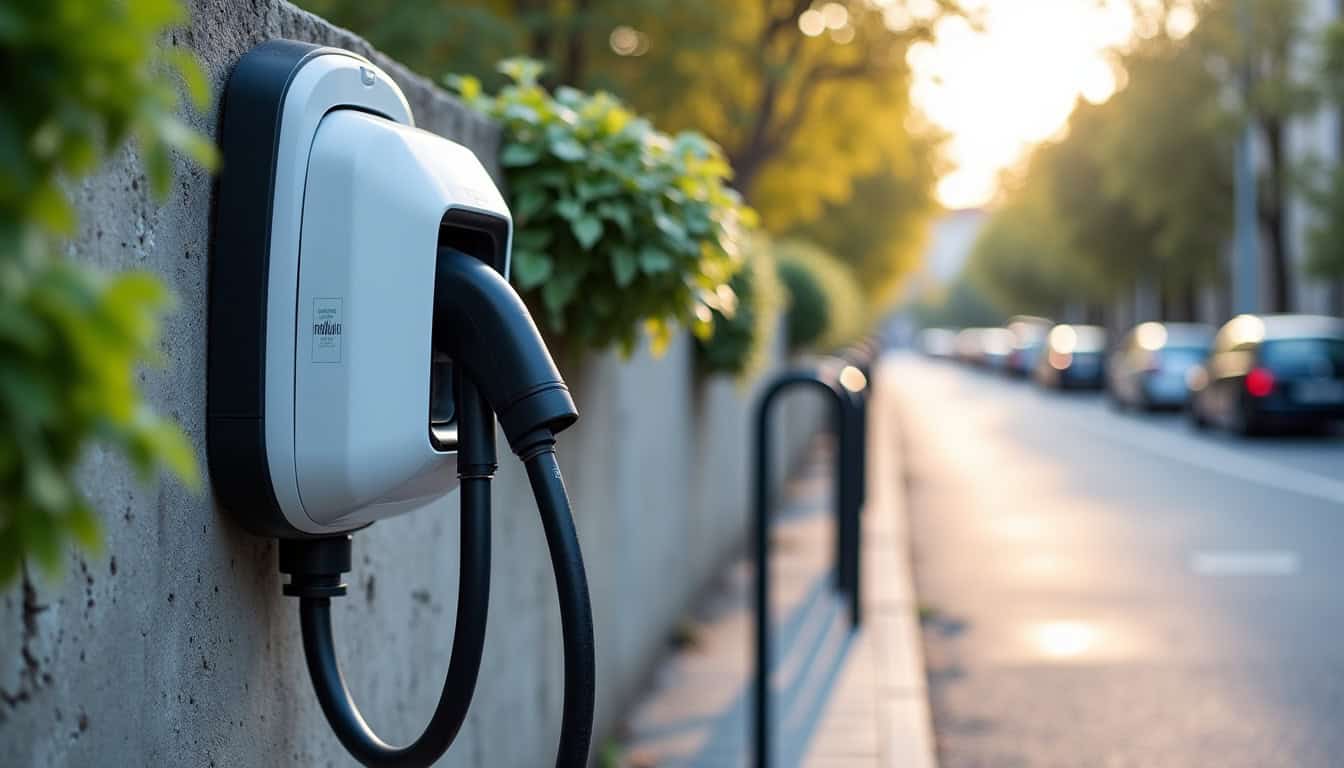 Borne de recharge publique MODULO située 13 Rue Basse à Restigné