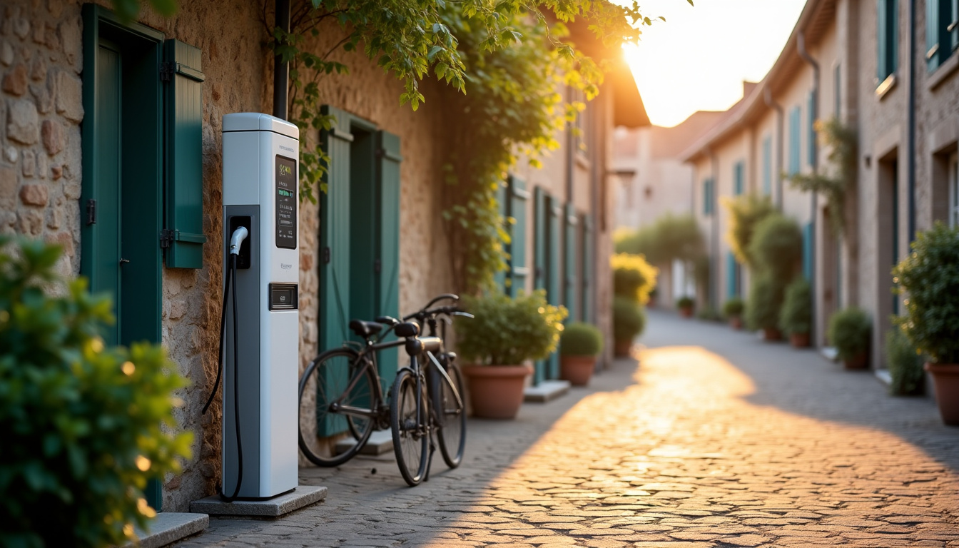 Borne de recharge publique MODULO située à l