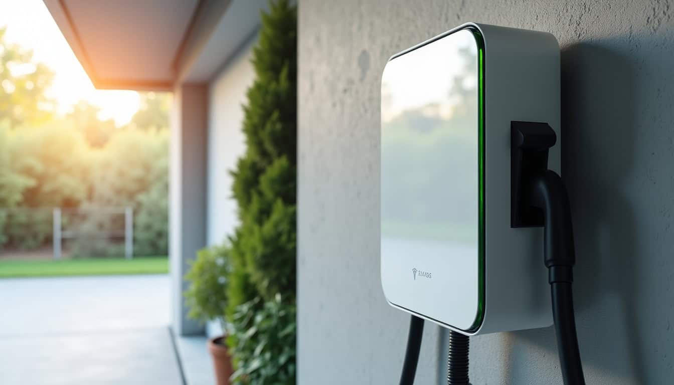 Borne électrique installée à l