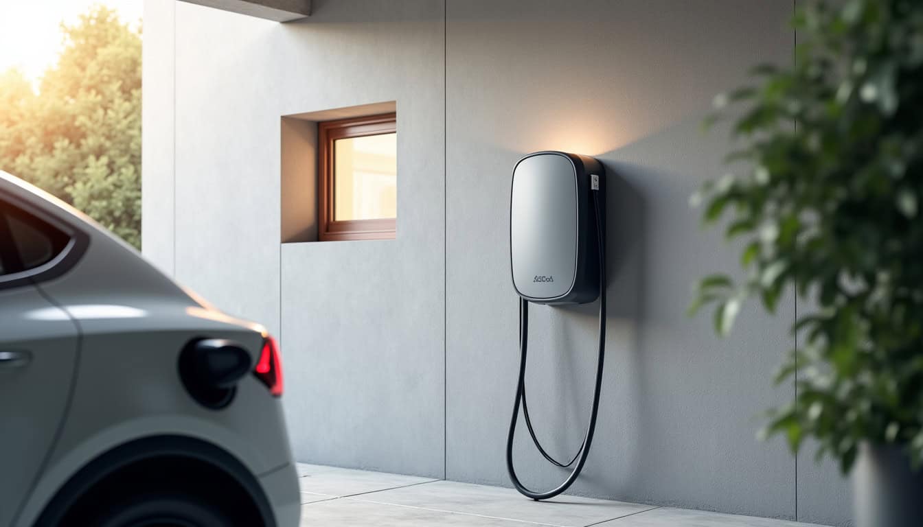 Borne électrique installée à l