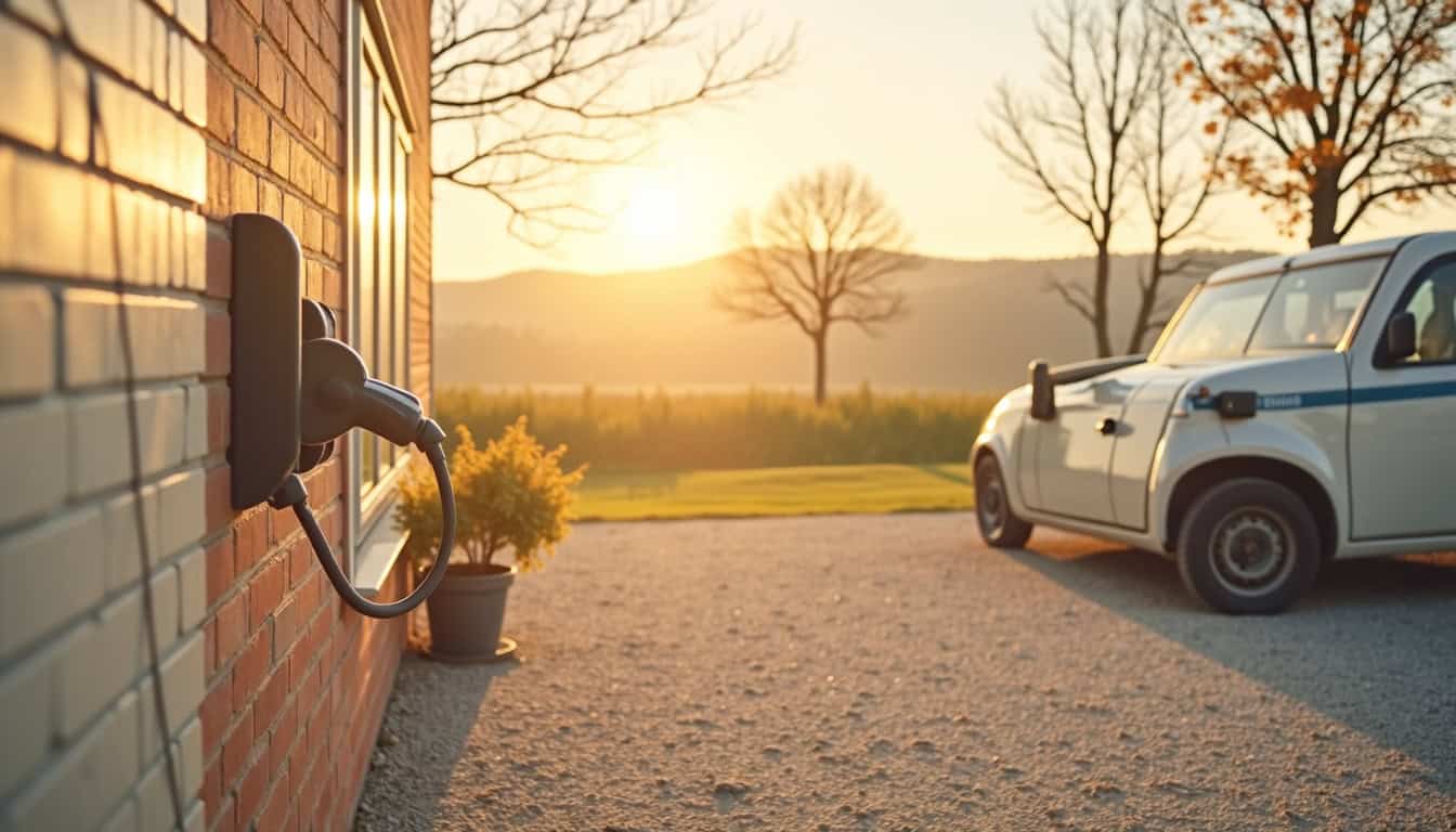 Bornes de recharge installées dans une entreprise de la Nièvre