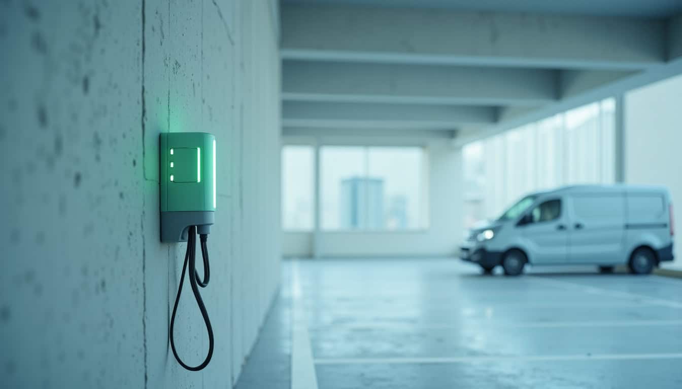 Bornes de recharge installées en parking collectif pour une copropriété ou une entreprise à Guerville