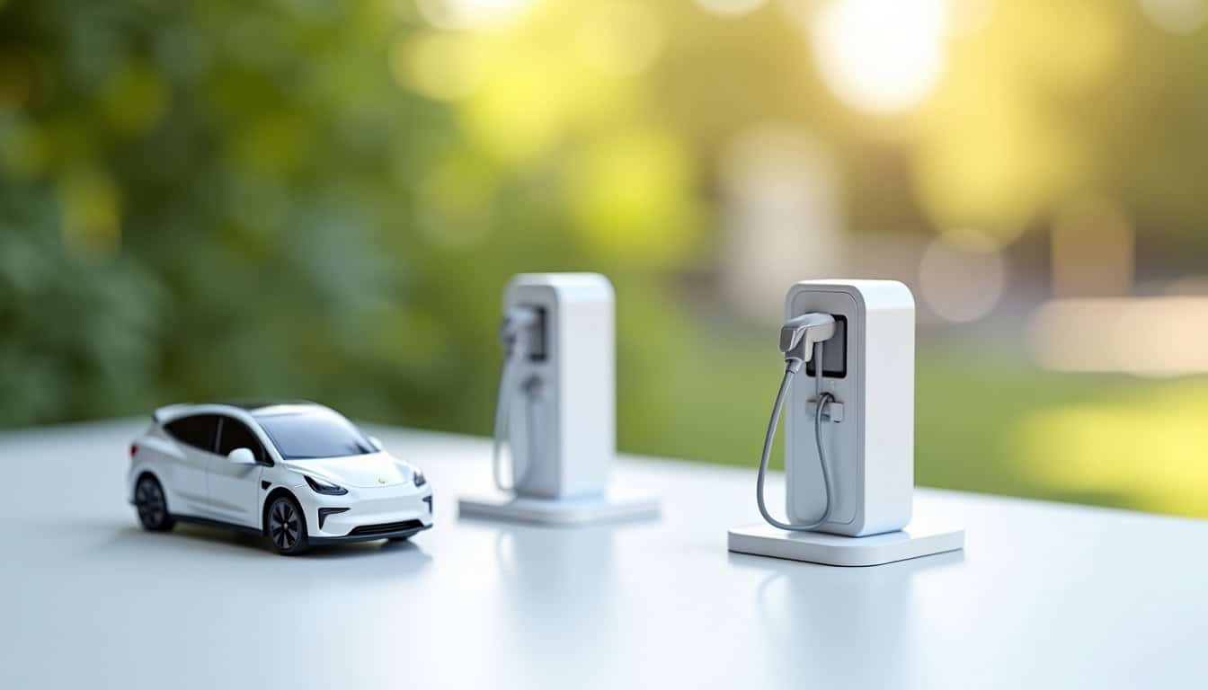 Bornes publiques de recharge pour véhicules électriques à Lewarde, situées au Domaine du Château et rue Erchin