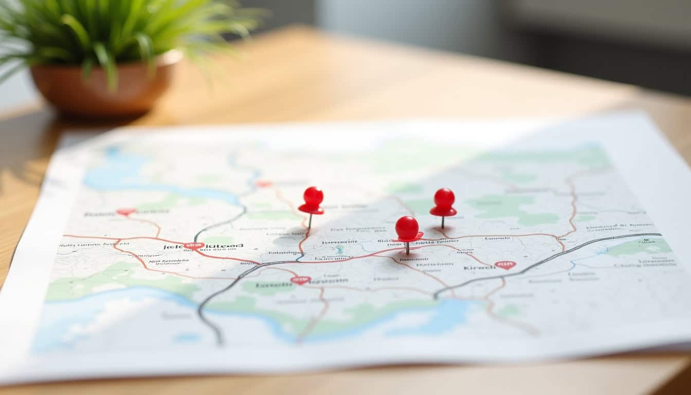 Carte de Luneray avec indication des emplacements des bornes de recharge publiques, notamment près de Lidl et du Chemin des Hortensias