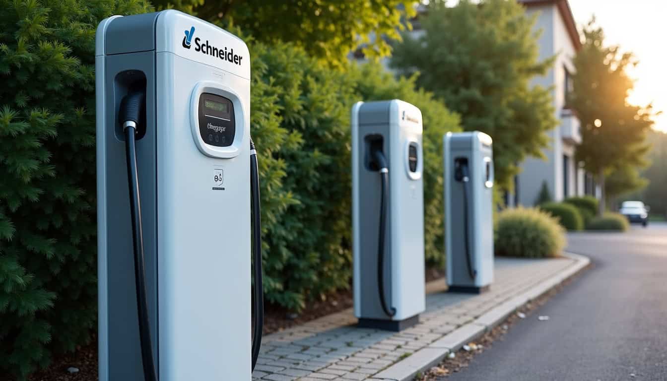 Comparaison de bornes électriques Schneider, Legrand et Wallbox installées à Saint-Martin-en-Haut