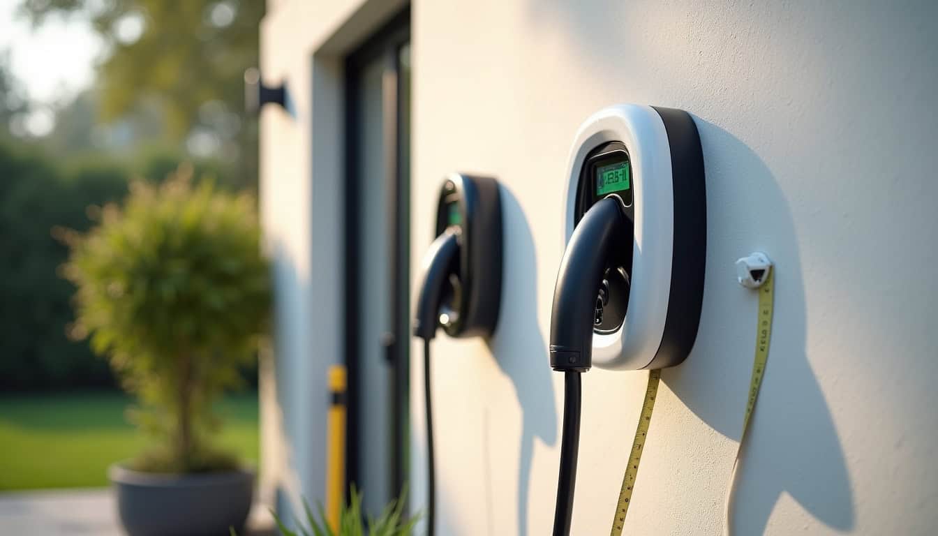 Comparaison de différentes bornes de recharge murales installées à l