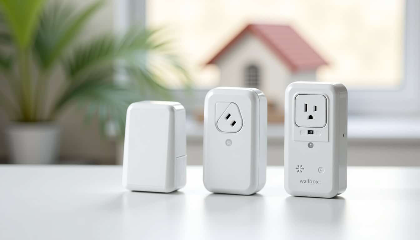 Comparaison des différents types de bornes de recharge électrique installées dans une propriété à Denicé: wallbox, prise renforcée et borne connectée