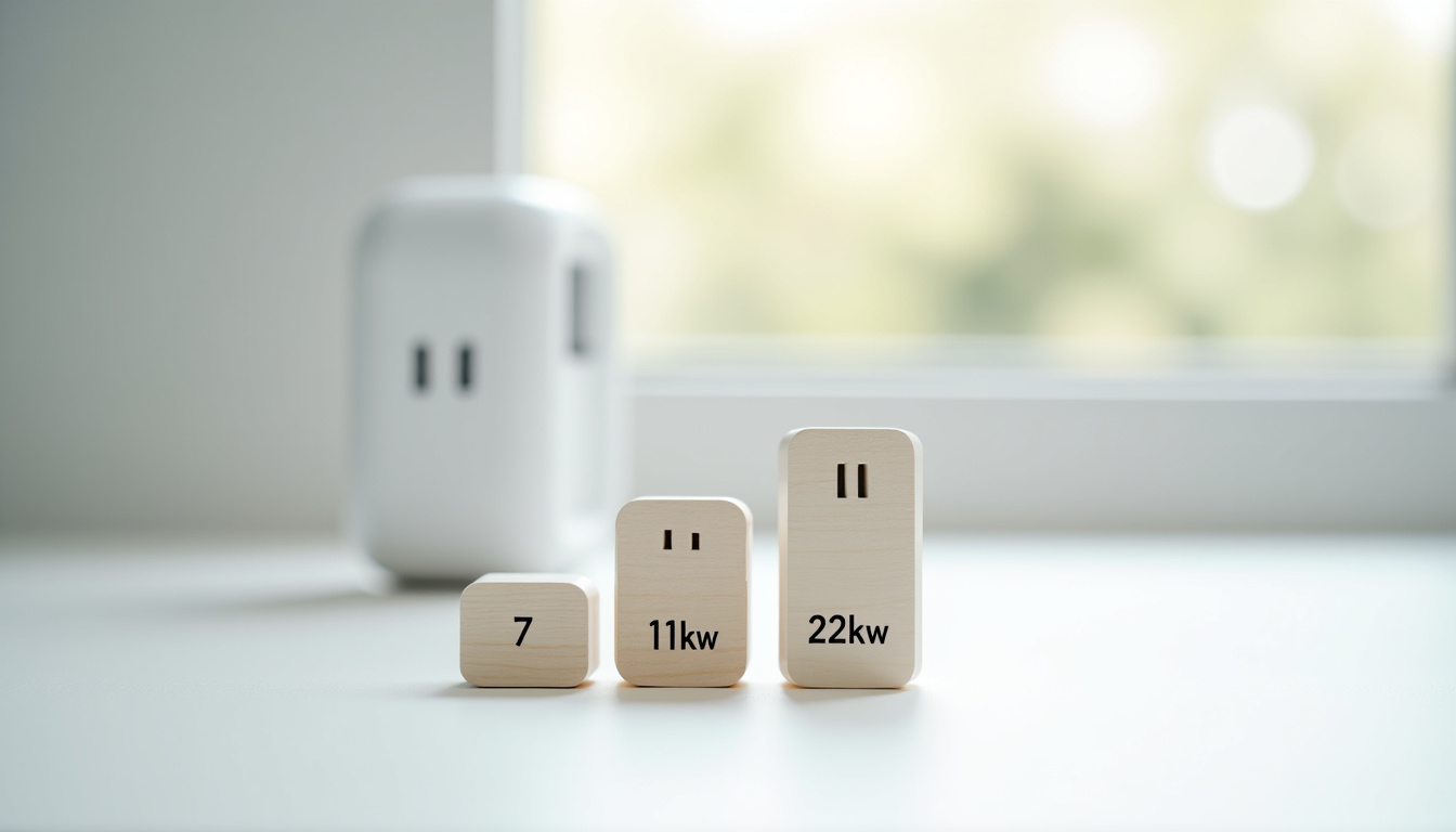 Comparaison des puissances de bornes de recharge électrique: 7kW, 11kW et 22kW