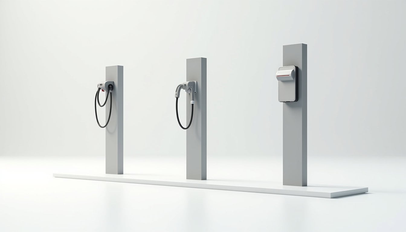 Comparaison visuelle des différents modèles de bornes de recharge électrique pour voiture à Corte