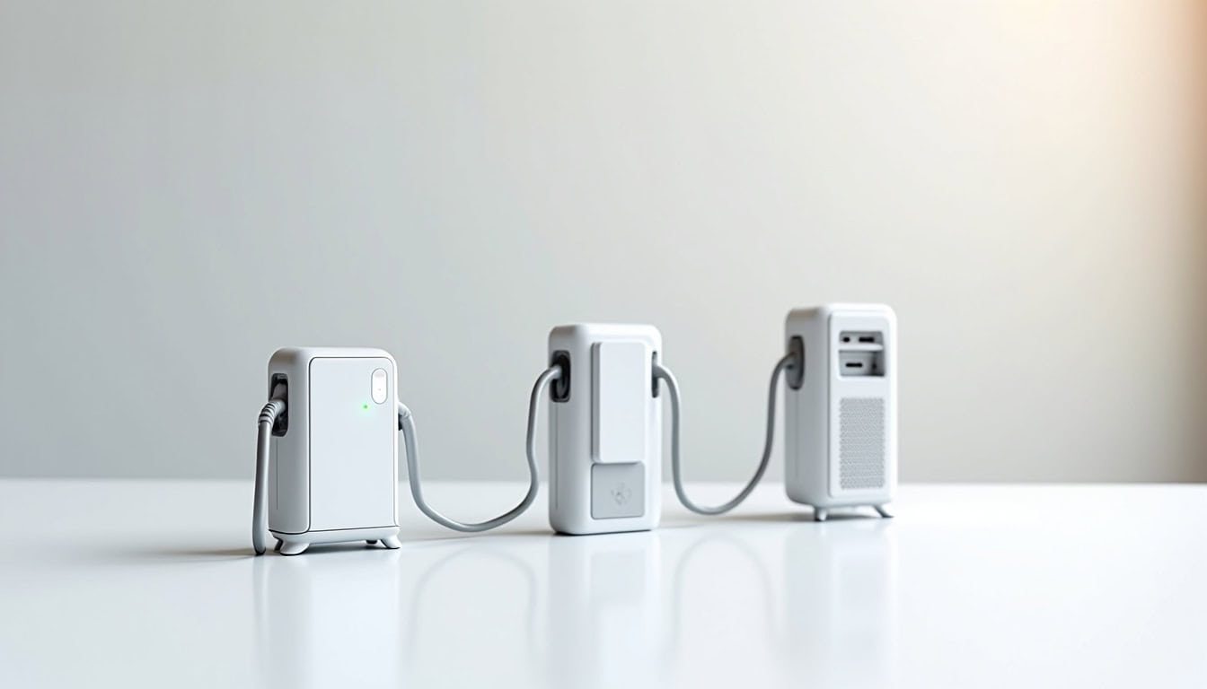 Comparaison visuelle des différents types de bornes de recharge électrique pour une installation à Quillan