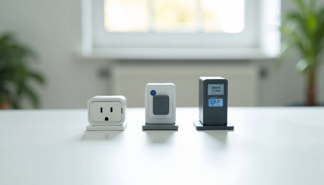 Comparaison visuelle des différents types de bornes de recharge électrique: prise renforcée, Wallbox 7,4 kW, borne triphasée 22 kW