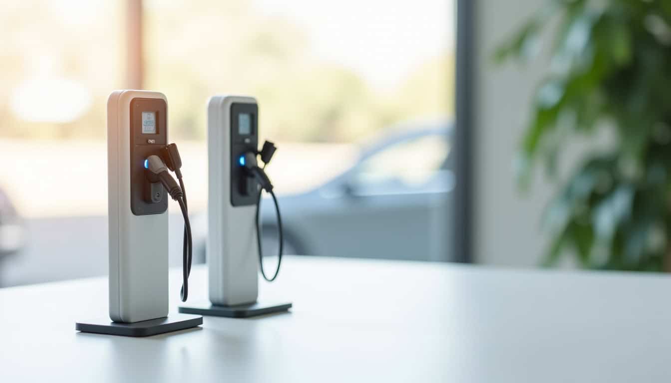 Comparaison visuelle des différents types de bornes de recharge pour véhicules électriques à Kertzfeld