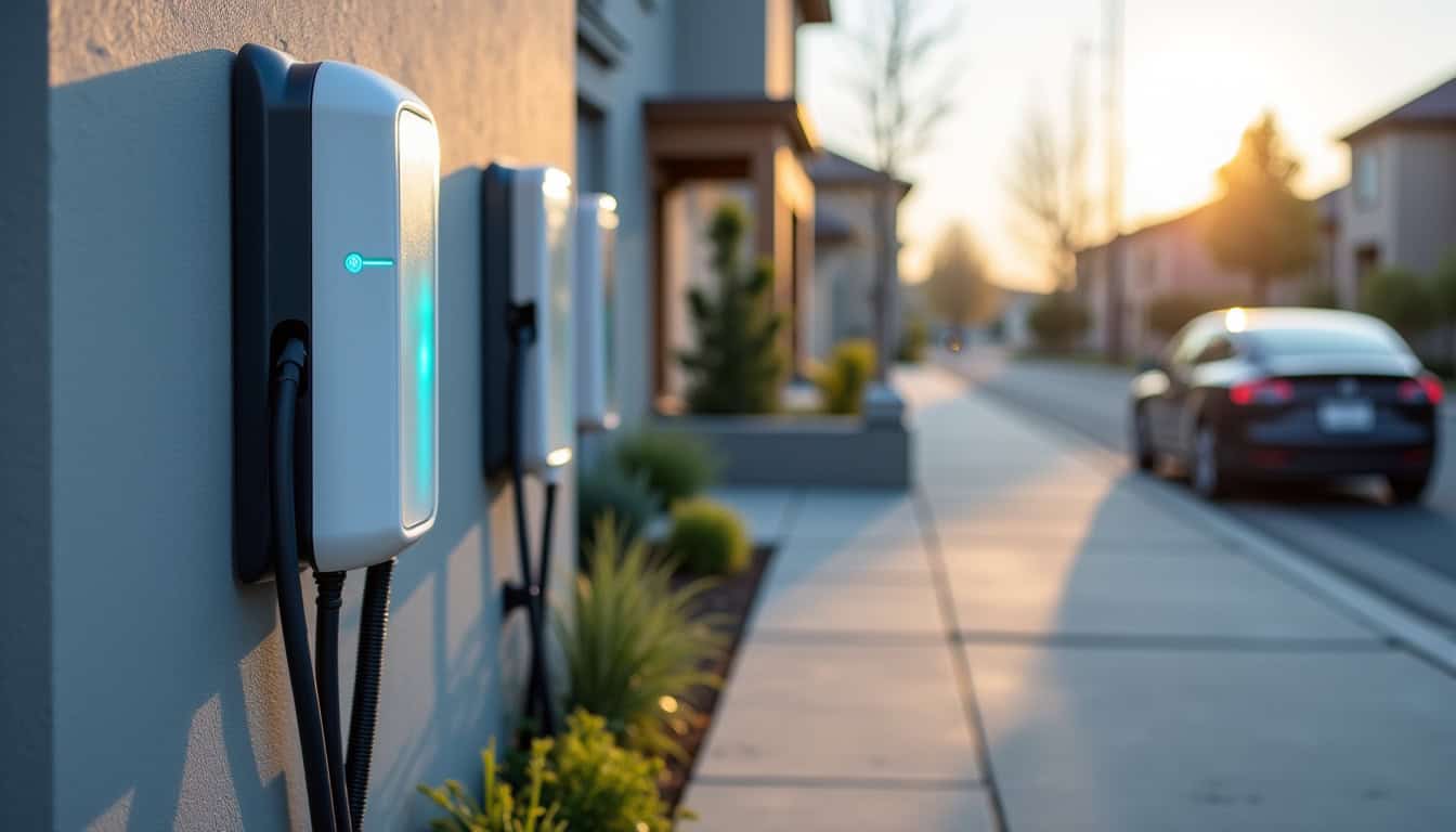 Comparaison visuelle des différents types de bornes de recharge pour voitures électriques à L