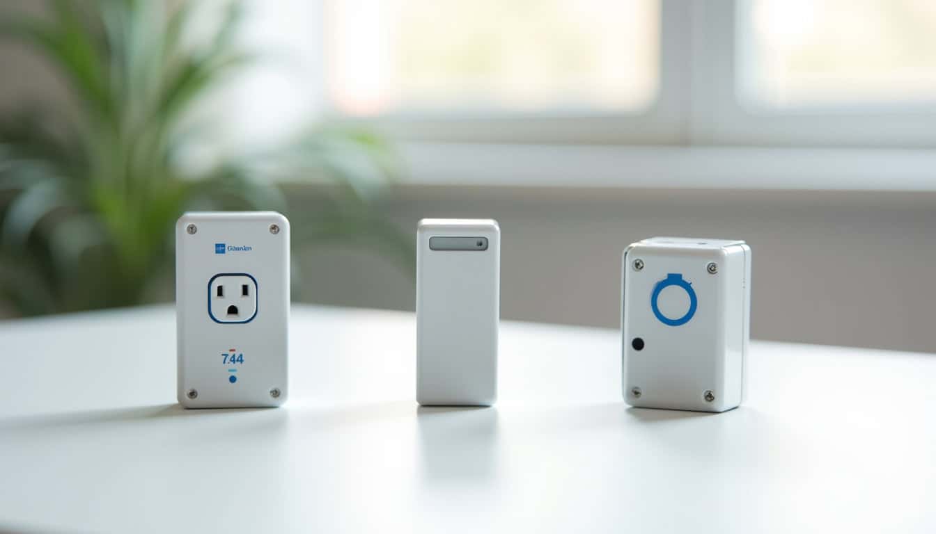 Comparaison visuelle entre prise renforcée, borne murale 7,4 kW et borne triphasée 22 kW