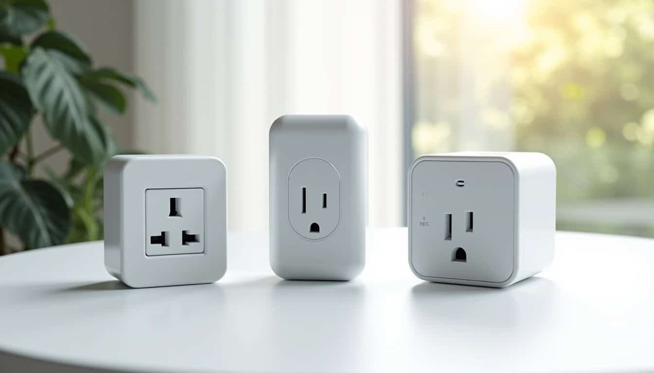 Comparaison visuelle entre prise renforcée, Wallbox 7,4 kW et borne triphasée 22 kW