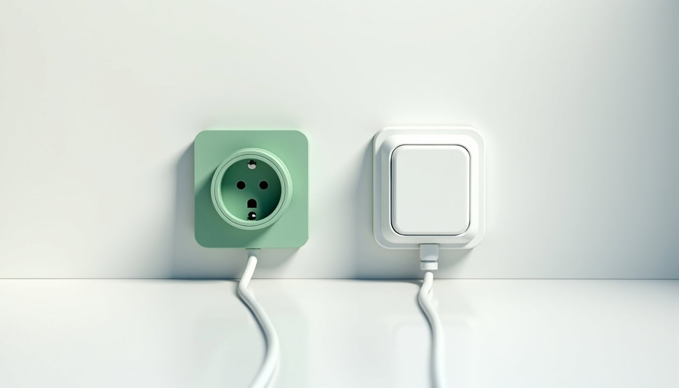 Comparaison visuelle entre une prise renforcée Green