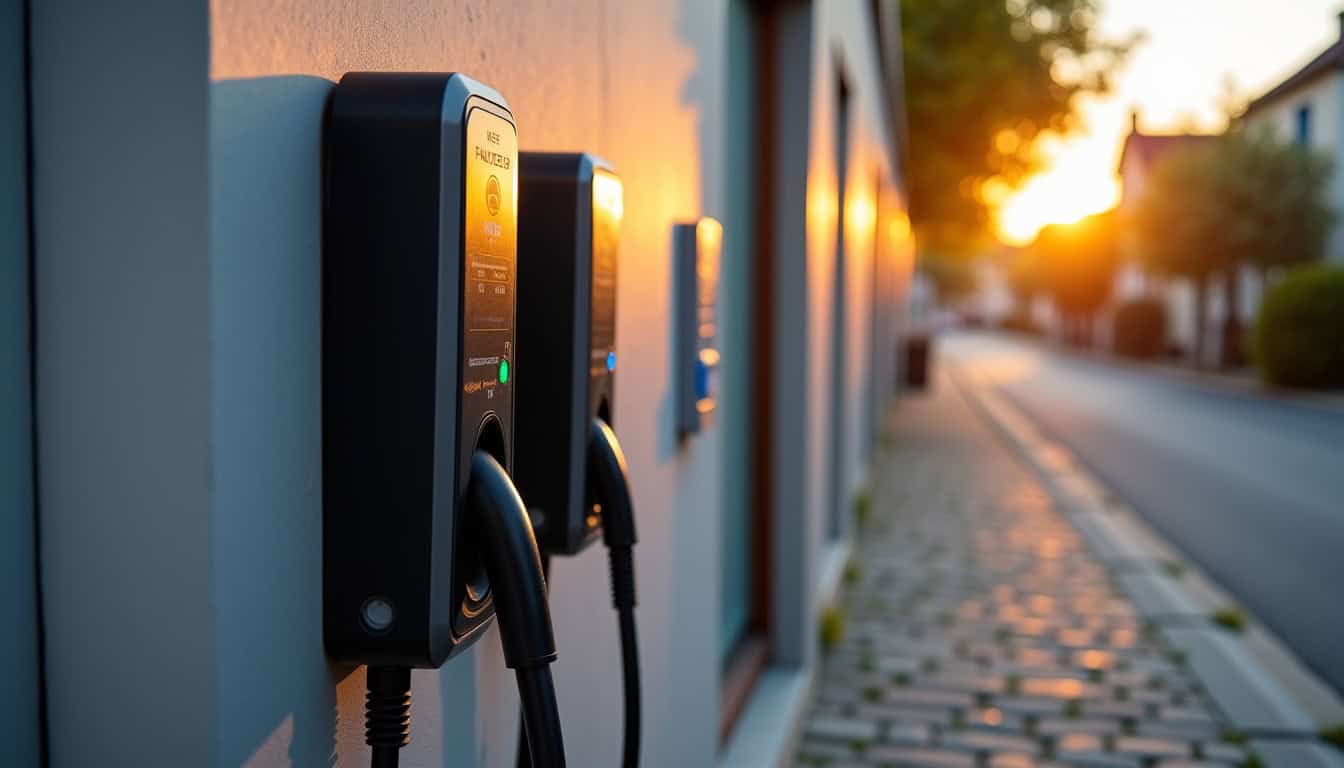 Comparatif visuel des différents types de bornes de recharge pour véhicules électriques à Valence-sur-Baïse