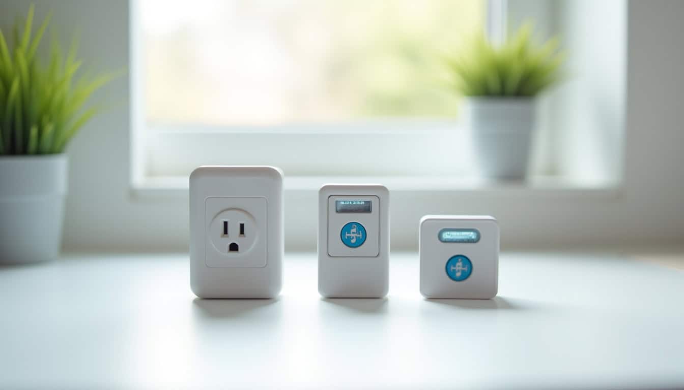 Comparatif visuel des différents types de bornes électriques: prise renforcée, wallbox standard, borne triphasée