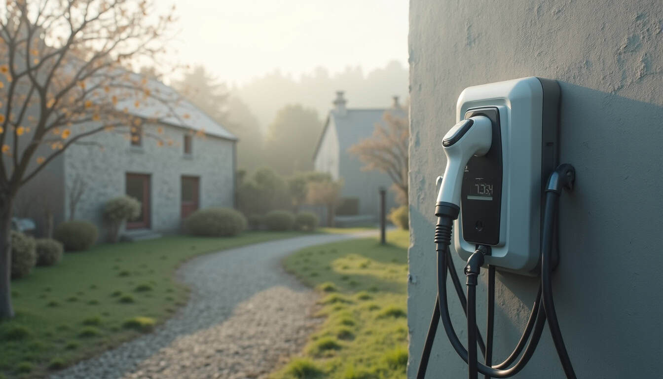Différents modèles de bornes de recharge électrique installées à Baud