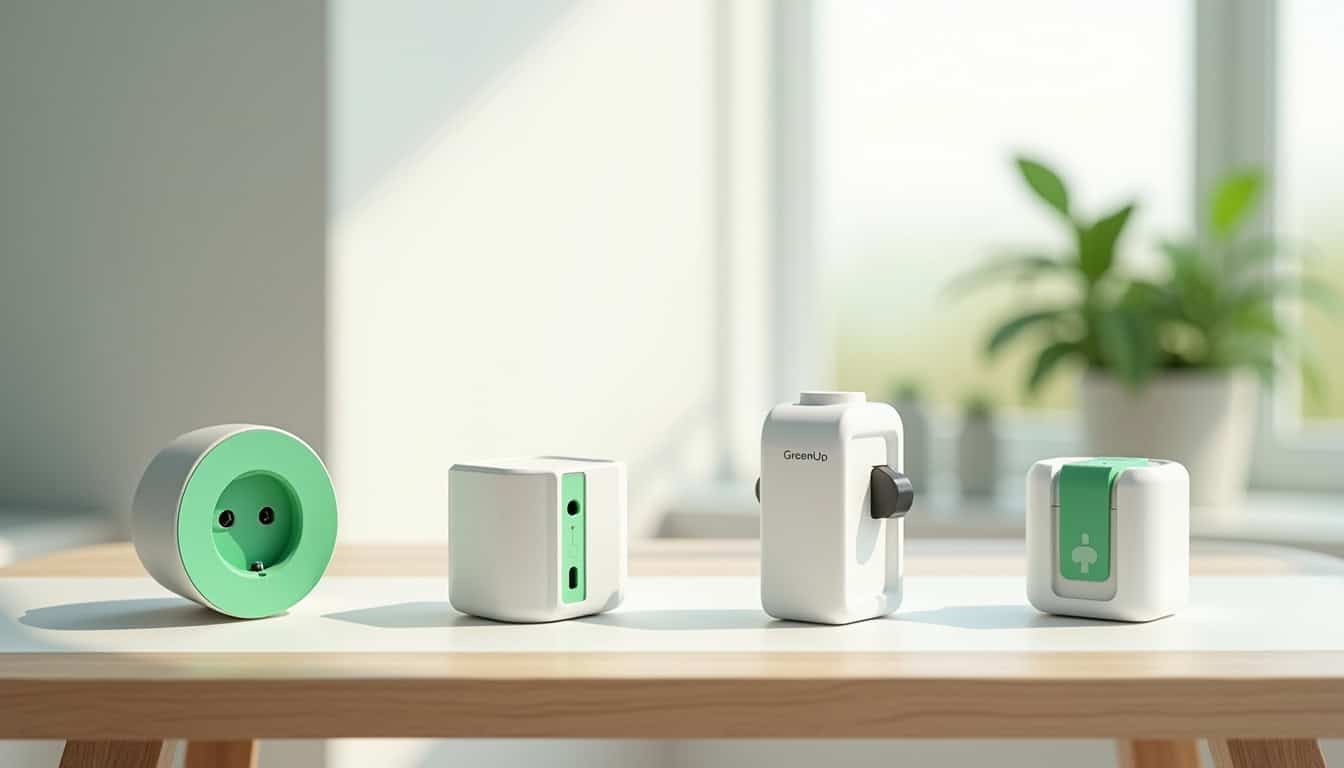 Différents modèles de bornes de recharge électrique installées à Valros: prise GreenUp, Wallbox 7,4 kW et borne triphasée 22 kW