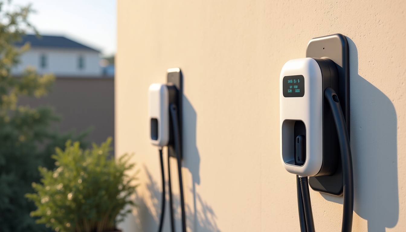 Différents modèles de bornes de recharge murales pour véhicules électriques à Saint-Jean-de-Védas