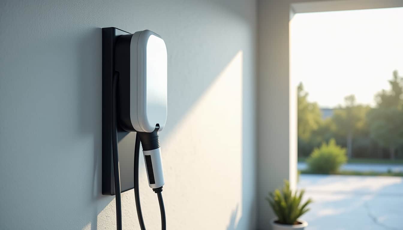 Différents modèles de bornes murales pour véhicules électriques