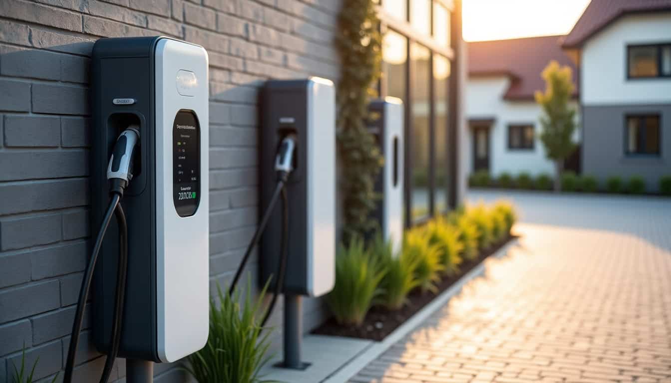 Différents types de bornes de recharge électrique installées à Schleithal