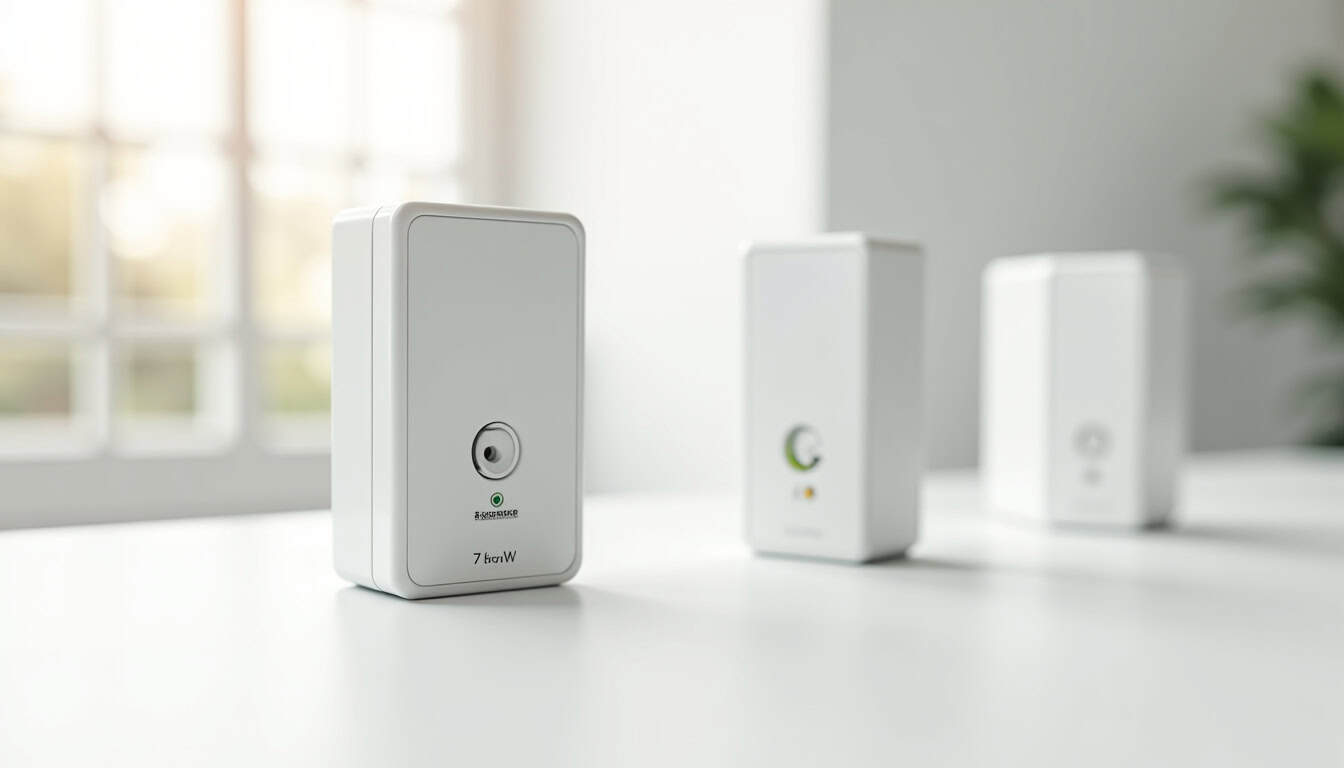 Différents types de bornes de recharge électrique installées à Villiers-en-Lieu: wallbox 7 kW, wallbox 22 kW et prise Green