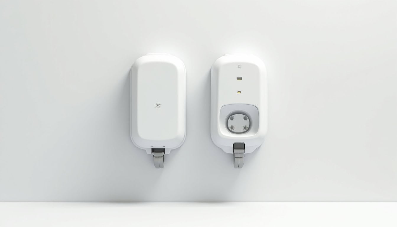 Différents types de bornes de recharge électrique murales et prises renforcées