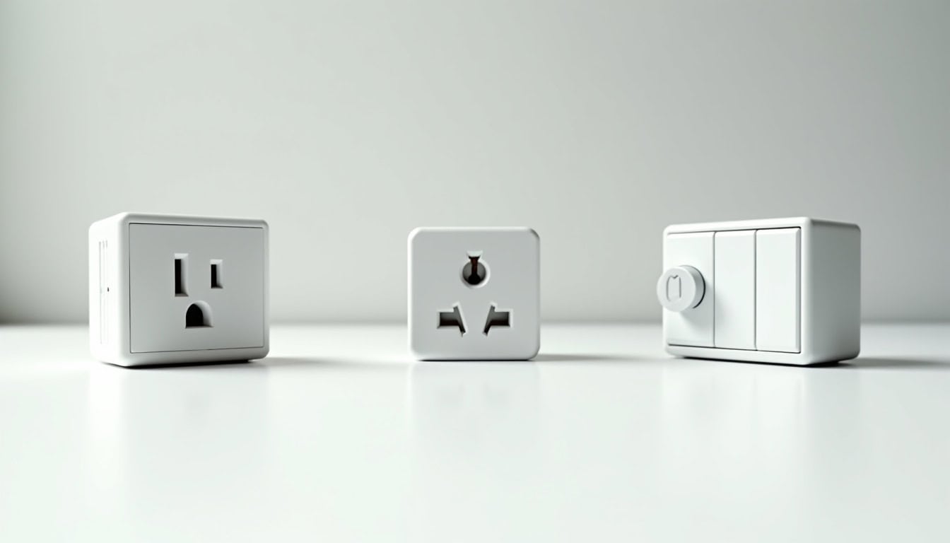Différents types de bornes de recharge électrique: prise renforcée, wallbox, borne triphasée