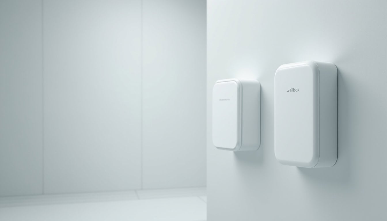 Différents types de bornes de recharge électrique: wallbox murale et prise renforcée