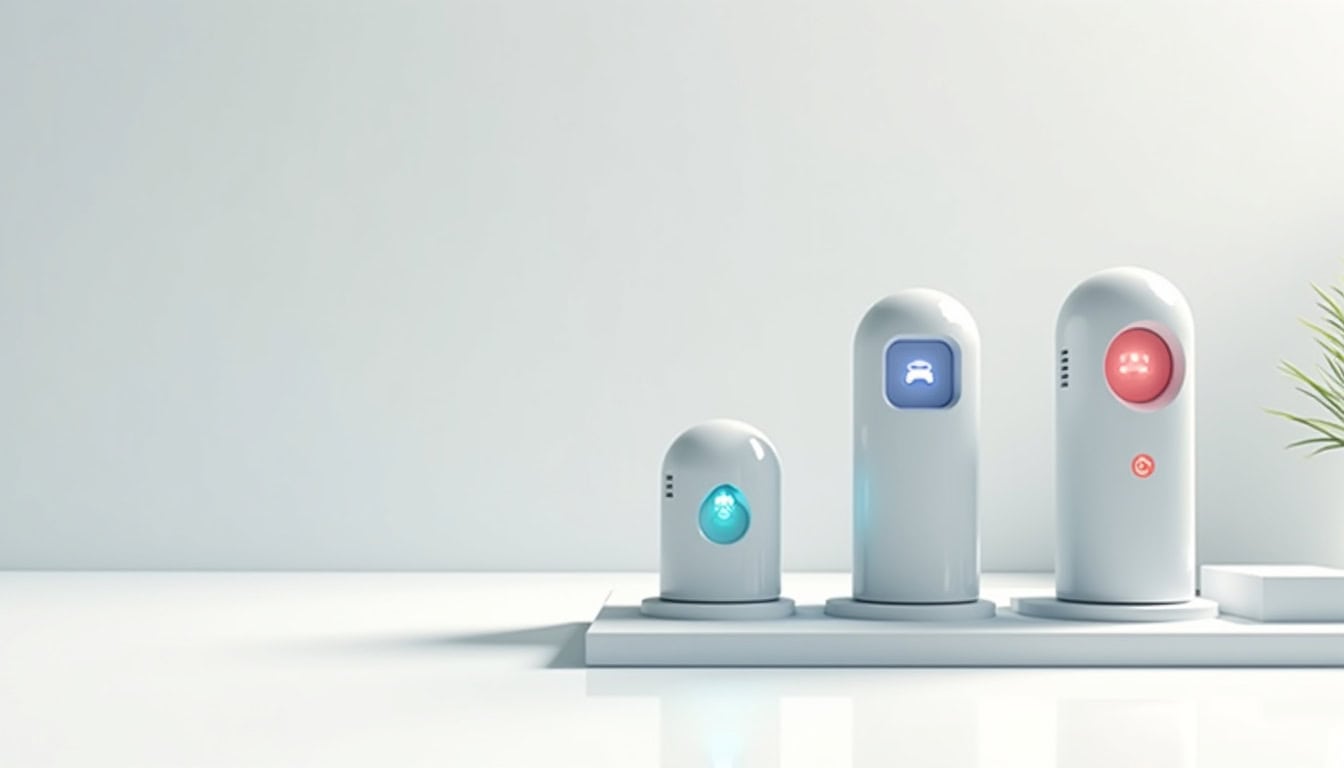Différents types de bornes de recharge pour véhicules électriques: prise renforcée, wallbox 7kW et borne 22kW